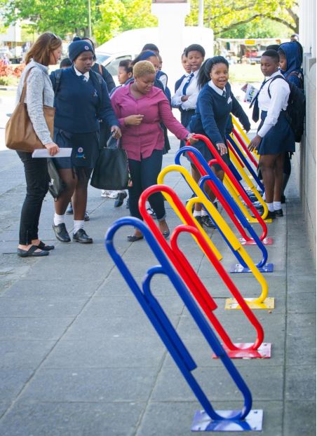 Bicycle stands take a stand as innovative sculpture in Stellenbosch